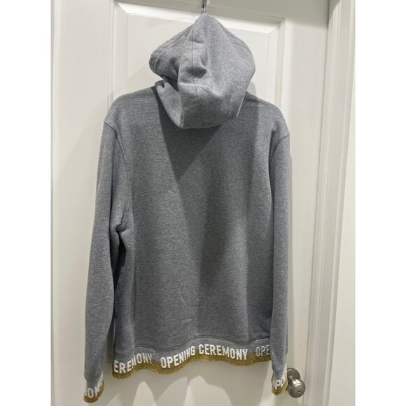 Opening Ceremony Gray Metallic Logo Sweatshirt Sz M - Picture 6 of 6
